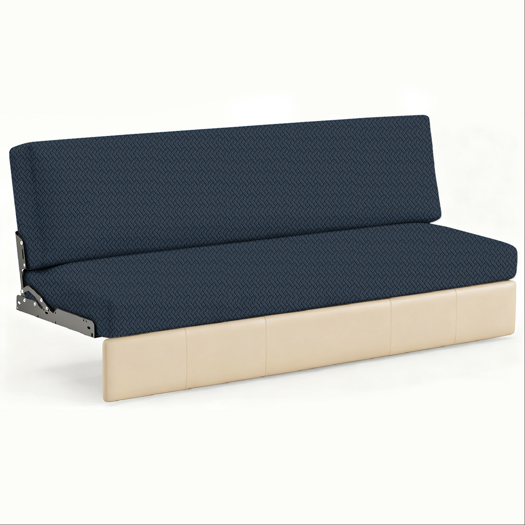 JUIN RV Couch Cover: 2 PCS Camper Couch Cover for Jackknife Sofa Bed Blue