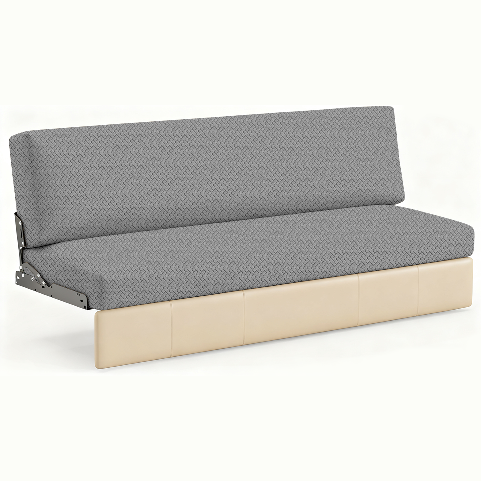 JUIN RV Couch Cover: 2 PCS Camper Couch Cover for Jackknife Sofa Bed Gray