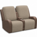 JUIN RV Recliner Loveseat Cover Set of 4 for Camper Theater Seating Khaki