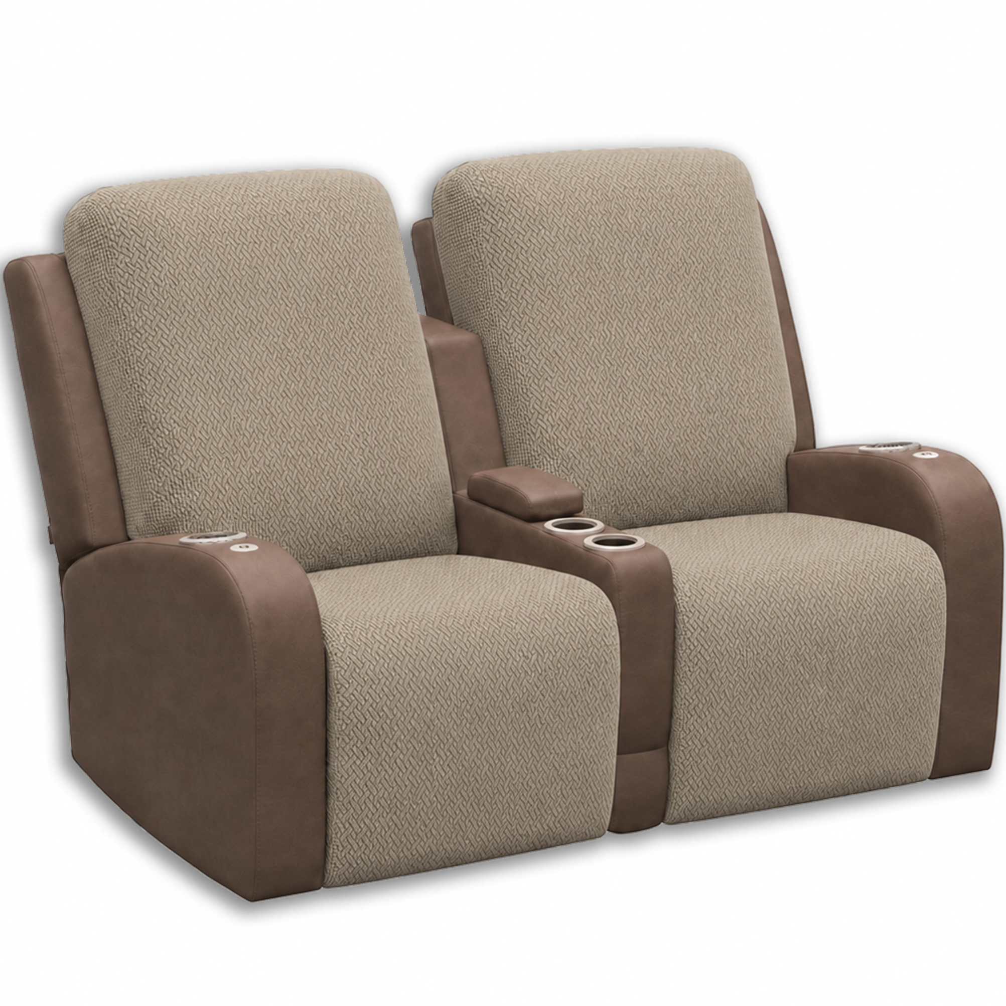 JUIN RV Recliner Loveseat Cover Set of 4 for Camper Theater Seating Khaki