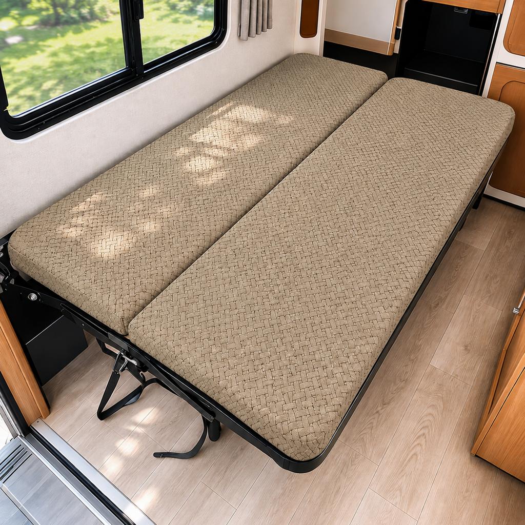 JUIN Waterproof RV Couch Cover: 2 PCS Camper Cover for Jackknife Sofa Khaki